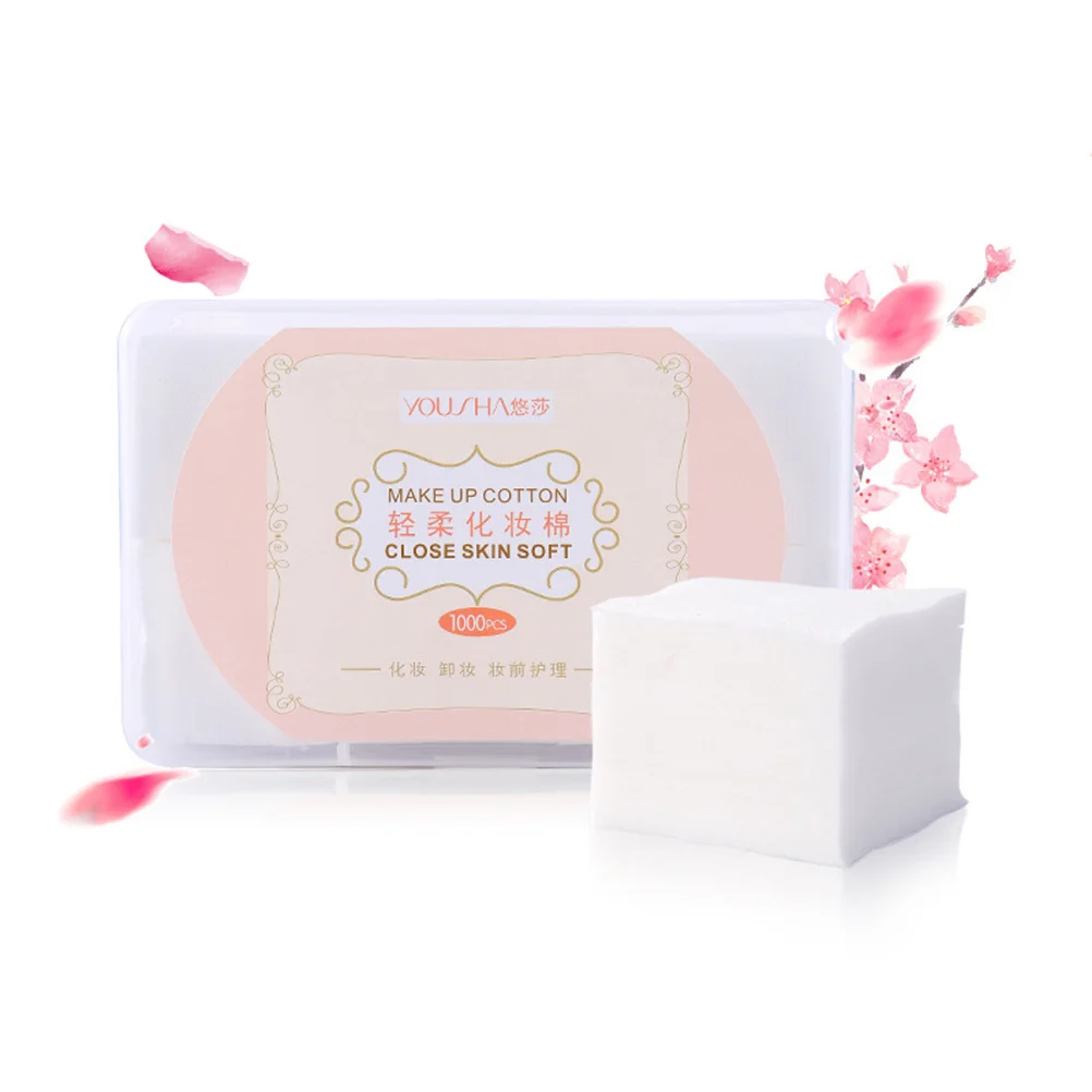 1000Pcs Non-Woven Fabric Facial Pads Soft Makeup Cotton Pads for Face Makeup Removing Skin Care Women Pad