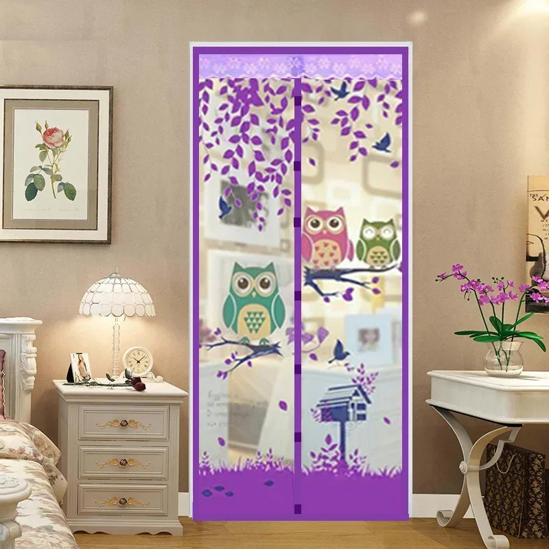 Encrypted Mesh Screen Breathable Door Curtain Indoor Anti-mosquito Fly Door Mosquito Net Magnetic Auto Close Mute Door Screen