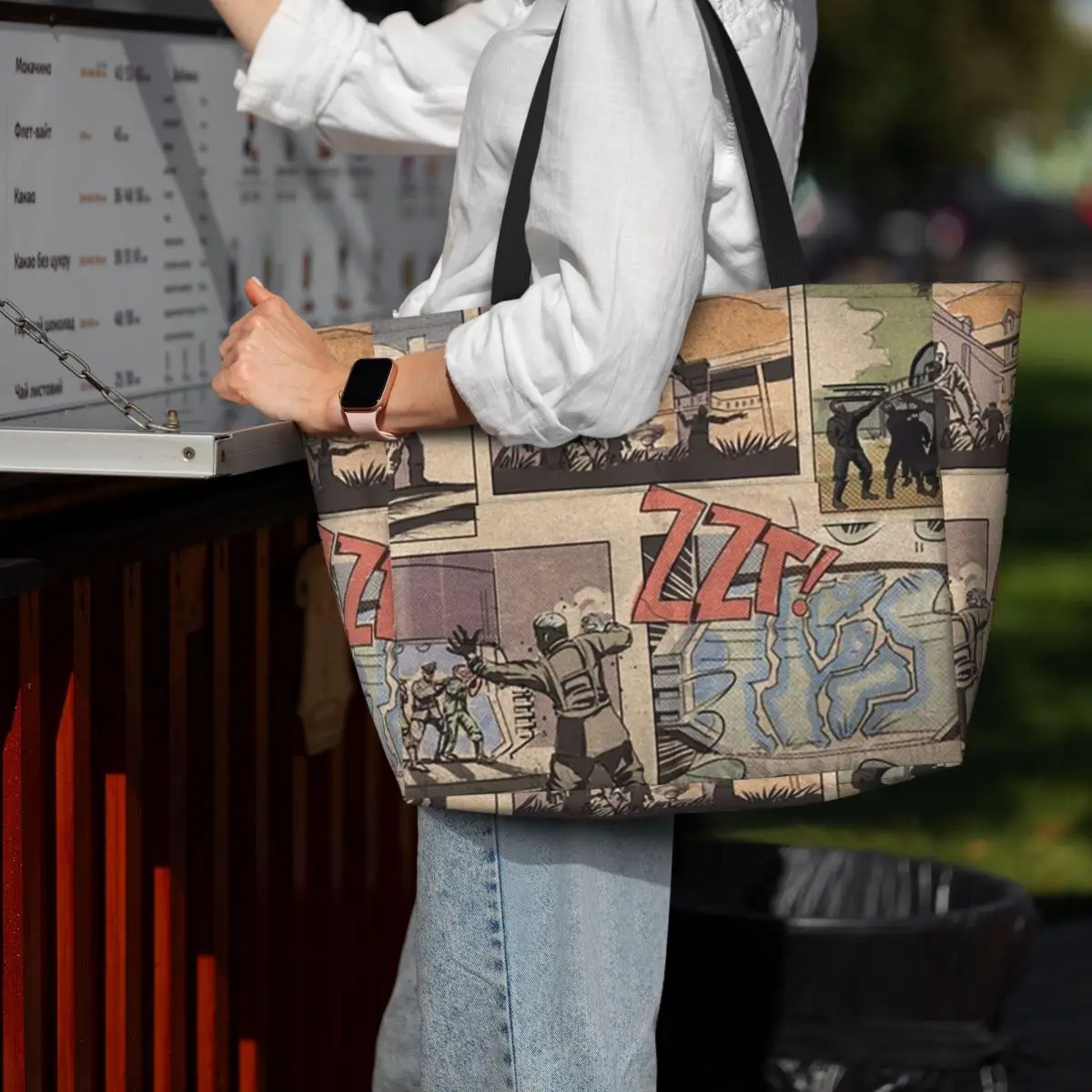 COD Zombies Kino Der Toten Loading Screen Bolsa de praia esportiva para academia, yoga, bolsa grande, bolsa de viagem feminina, bolsa fitness