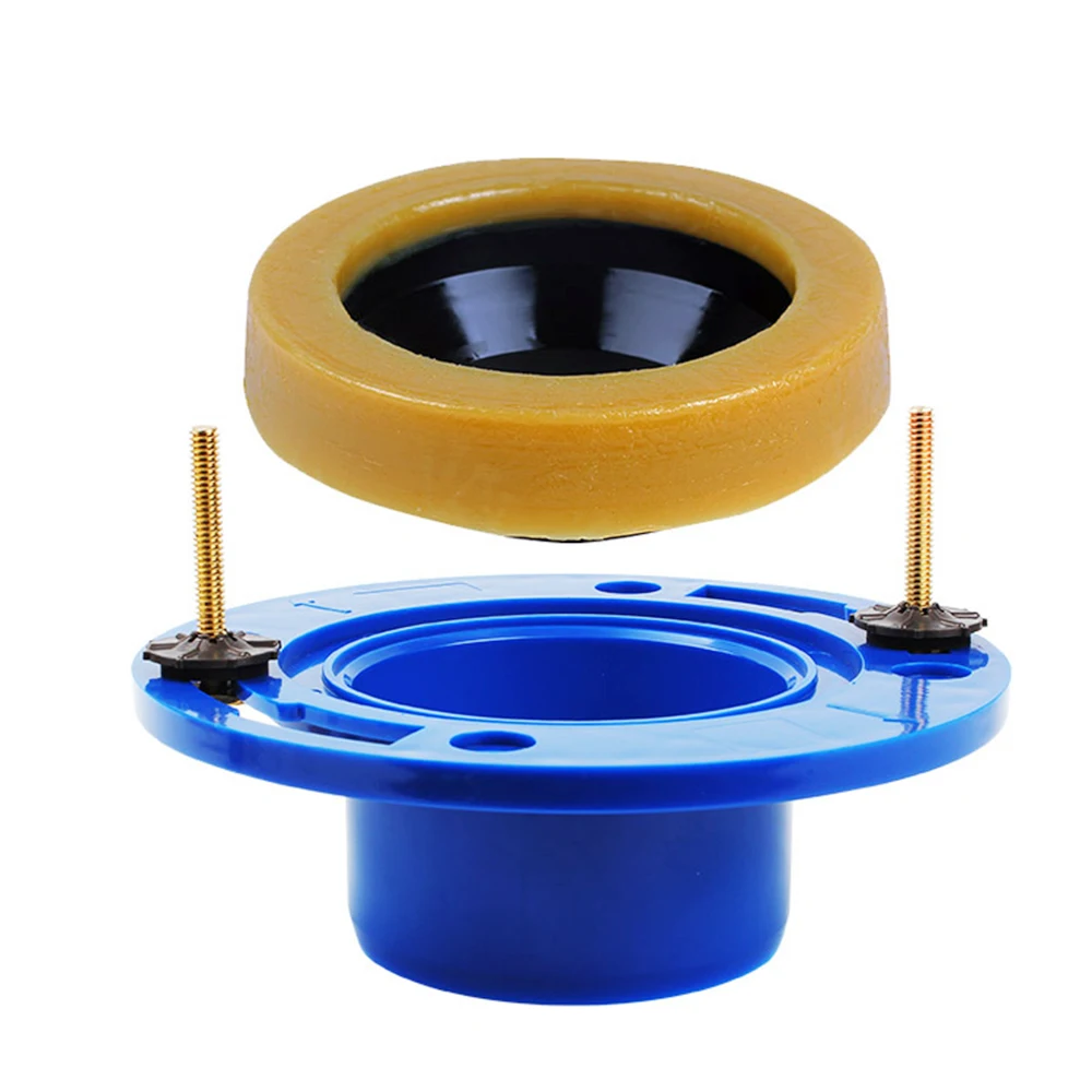 Toilet Flanges and Wax Rings for Toilets with Extended Flanges and Extra Thick Wax Rings for Floor Exit Toilets New Installation