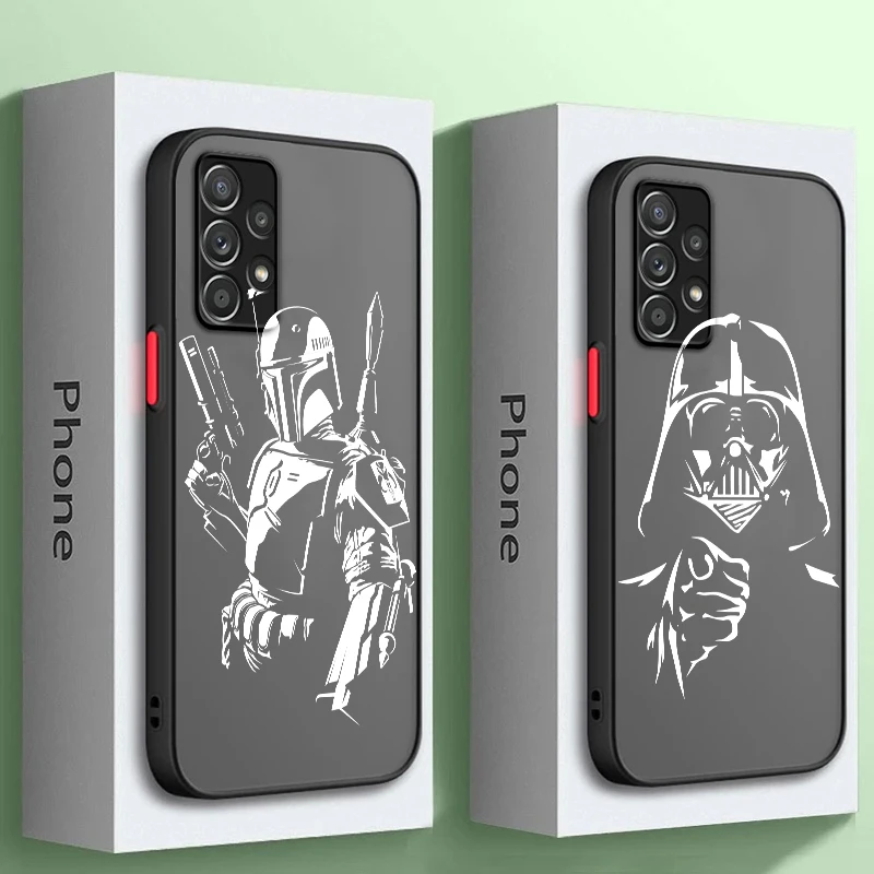 

S-Star Wars Hero Cool Frosted Translucent For Samsung Galaxy S24 S23 S22 S21 S20 FE S10 S9 S8 Plus Ultra Pro 5G TPU Phone Case