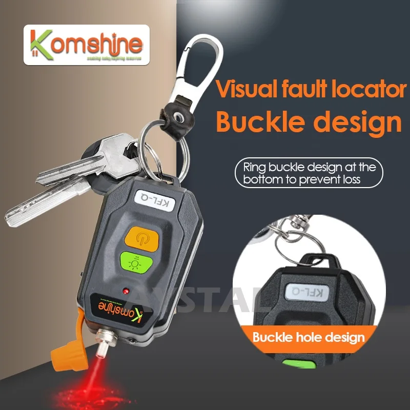 KomShine KFL-Q 650nm Visual Fault Locator VFL Red Light Pen Fiber Optic Cable Tester Laser Pointer