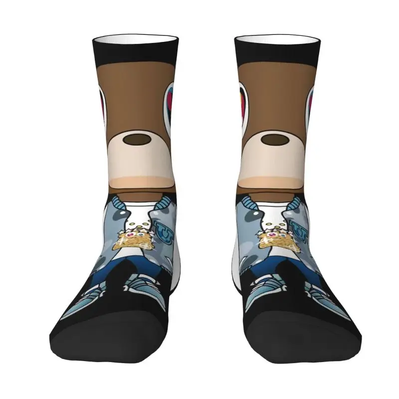 

Kanye West Bear Men Women Crew Socks Unisex Fashion 3D Print Dress Socks