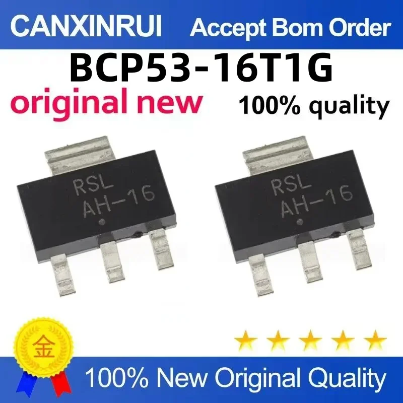 

(5-100 pieces) Brand new original BCP53-16T1G silk screen AH-16 SOT-223 surface mount transistor spot chip IC