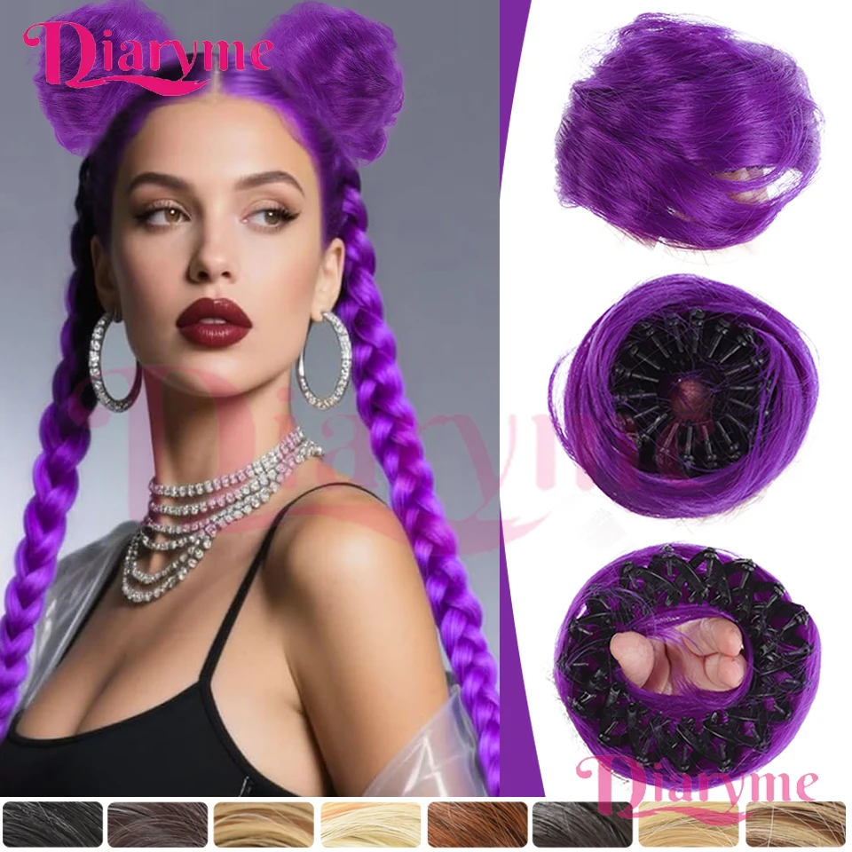 

Синтетический парик, прямой пучок-пончик, наращивание волос, парики для женщин, легко носить, термоусадочный стиль, прямой пучок, грязный парик-пучок