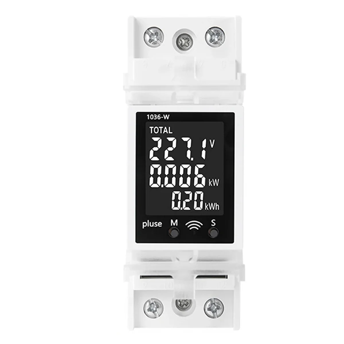 Tuya AC Digital Display Current and Voltage Meter Multi-Function Rail Power Factor Digital Voltmeter 85-265V63A Detector