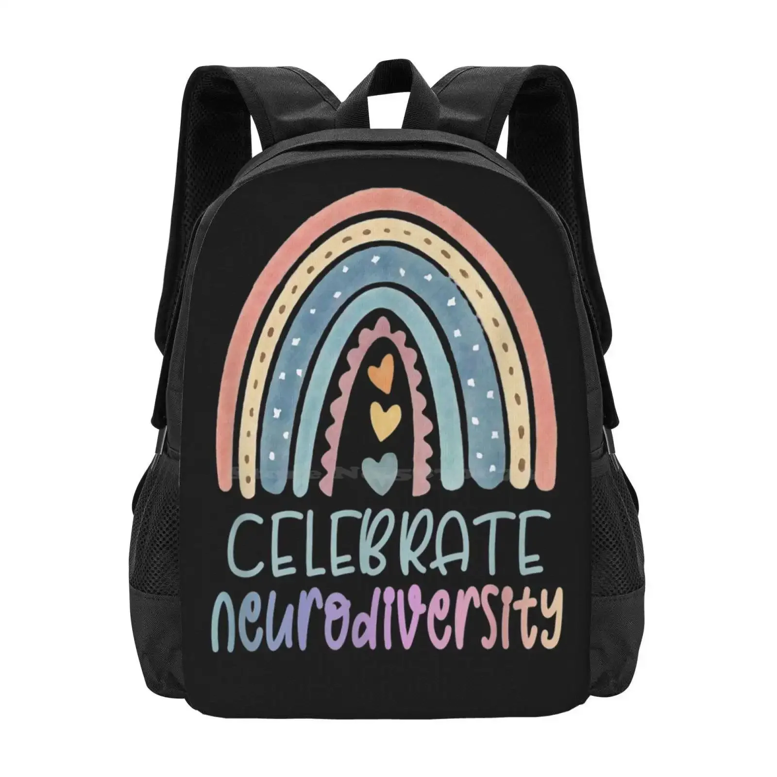 

Celebrate Neurodiversity Mental Health Autism Awareness Hot Sale Schoolbag Backpack Fashion Bags Celebrate Neurodiversity