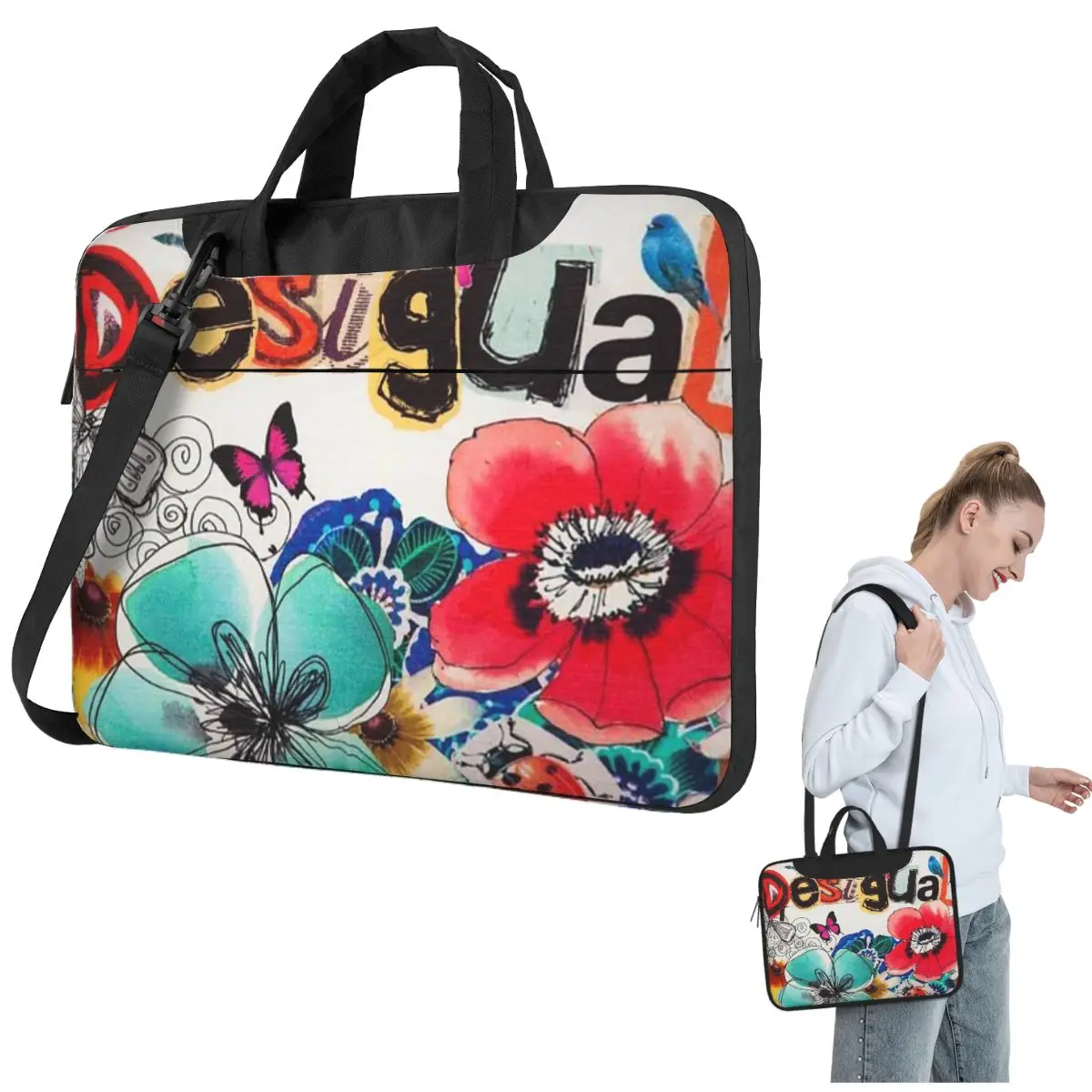 

Desigual Custom Crossbody Сумка для ноутбука Чехол Сумка для компьютера Устойчивая защитная сумка для ноутбука для Lenovo