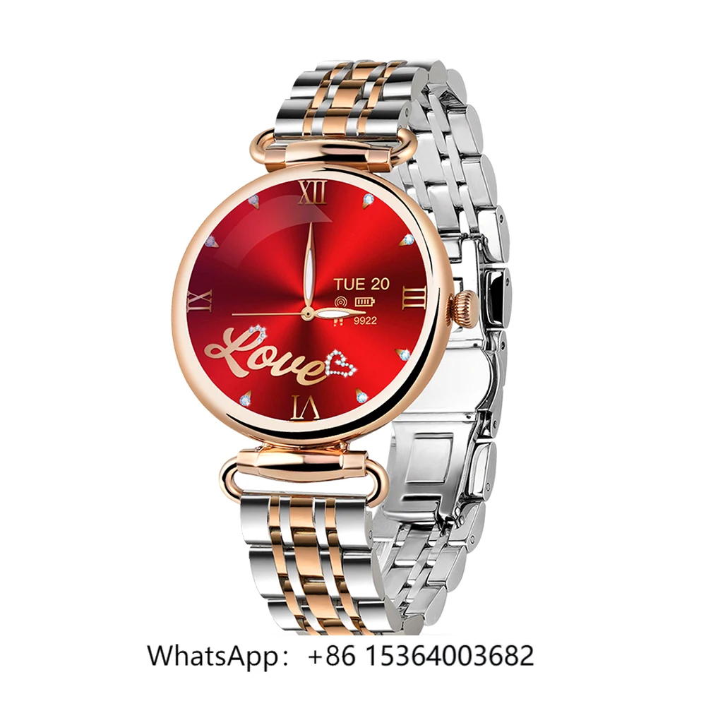 

TJXL- 1.28Inch Amoled Smart Watch Lady Fashion Blood Oxygen Heart Rate Smart Fitness Bracelet for Women Reloj Inteligente