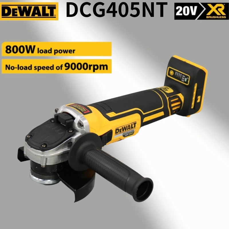 DEWALT DCG405 Angle Grinder 20V Brushless Maglev Metal Cutting Machine 100/125mm Cordless Portable Polisher Angle Grinder