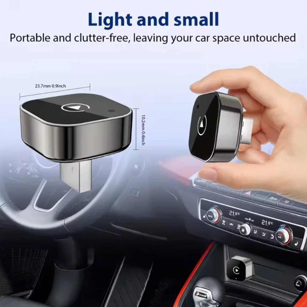 2in1 Wireless CarPlay Android Auto Adapter Dongle Wired to Wireless 5GHz WiFi Type C USB Car Smart Box High Speed Car Accessory