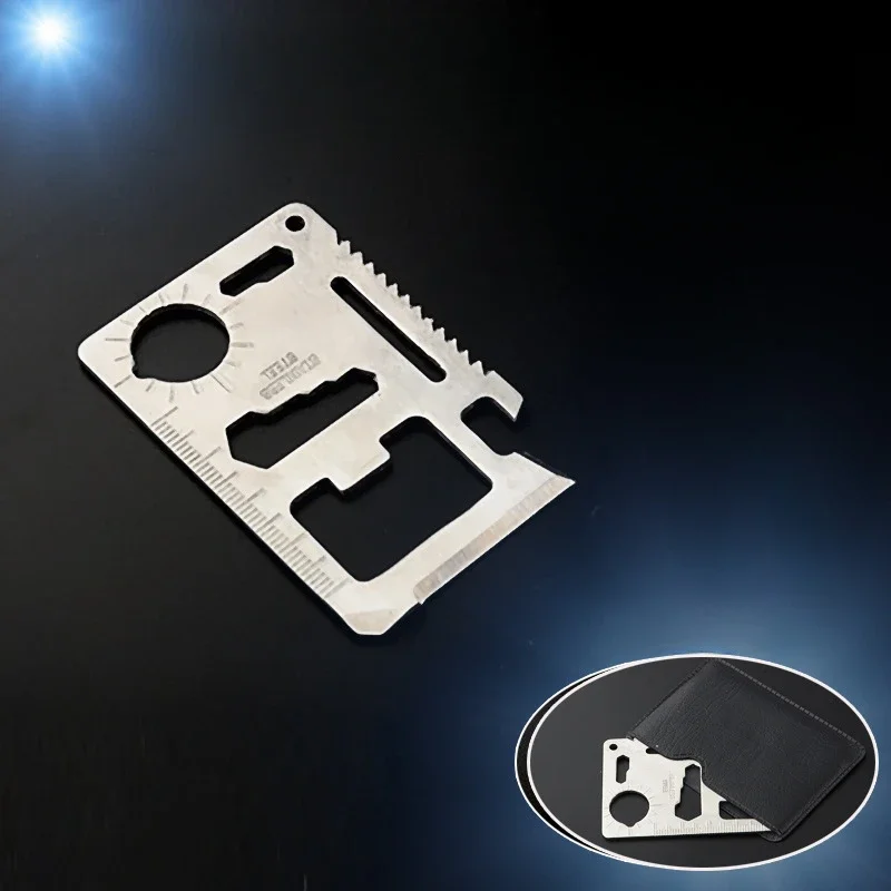 Multifunctional Swiss Card Knife Outdoor Camping Army Knife Card Universal Wild Life Saving Tool Card Outdoor Portable CardKnife