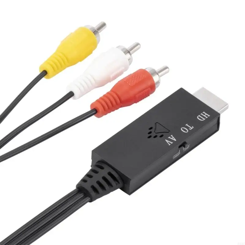 F68C Compatível para o adaptador conversor RCA Operação fácil, masculino e conectores compatíveis com para