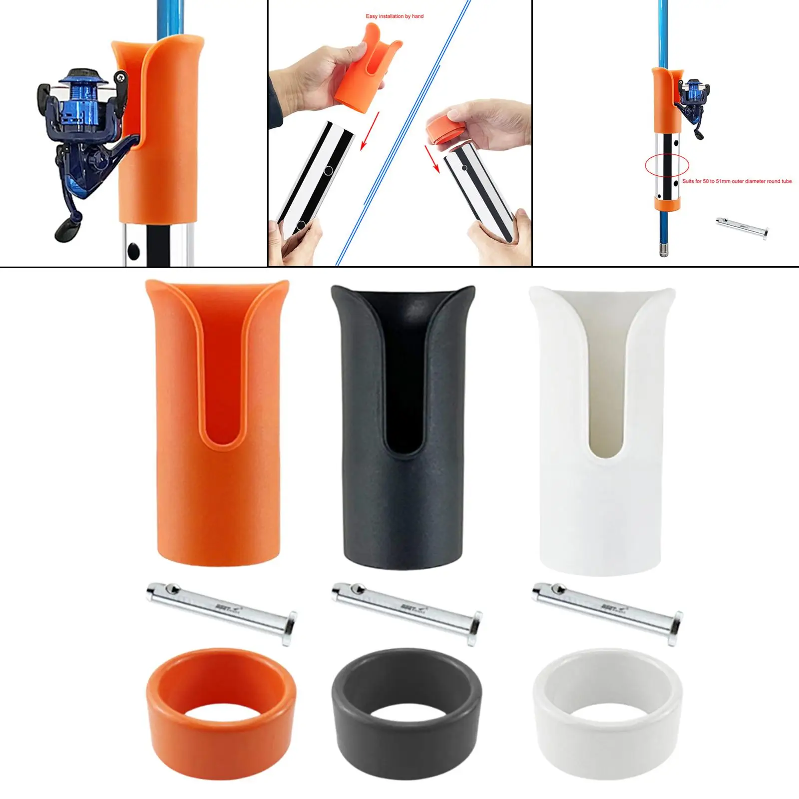 Rak tongkat pancing, aksesori pelindung dengan topi untuk tempat memancing