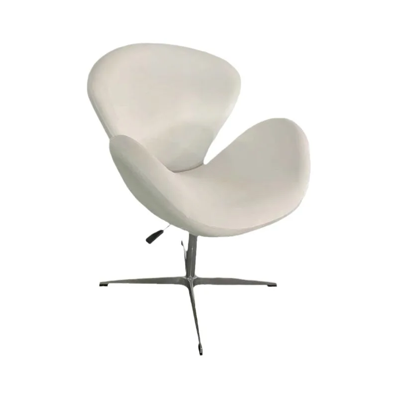 

Wrapped swan chair small sofa simple solid color lifting office chair makeup stool