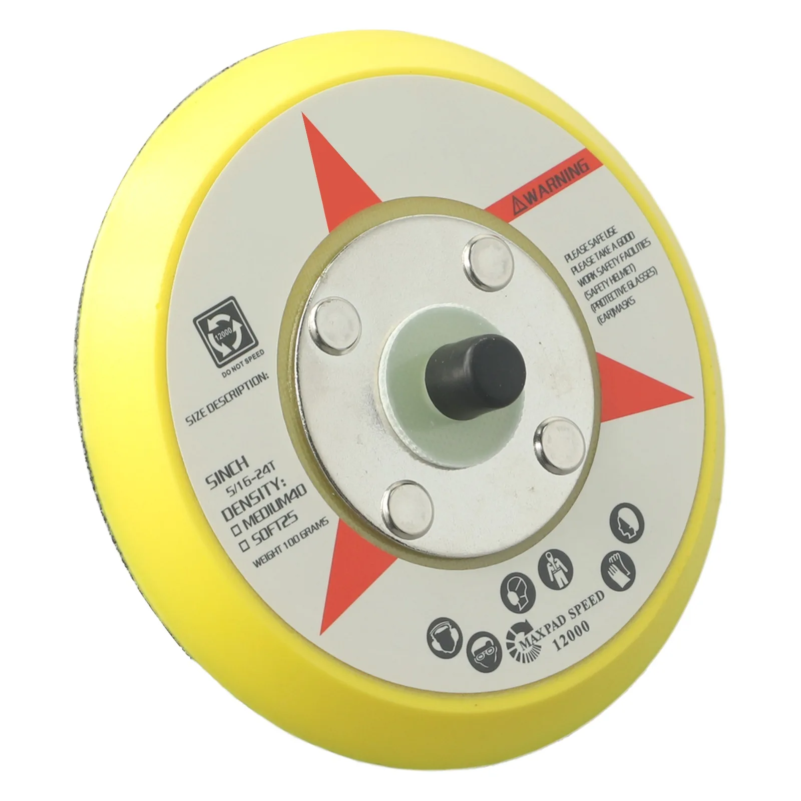 Tool Newest Useful Backing Pad Grinding Disc Casting Polishing Sanding Disc Thread 12000 RPM Backing Pads For Air Sander