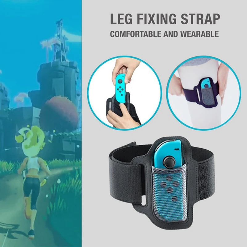 New For Switch Leg Straps Ring Fit Adventure Leg Adjustable Elastic Sports Straps Ring Adventure For Nintendo Switch