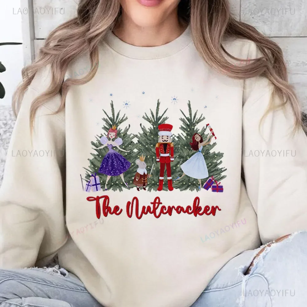 Nutcracker Hoodie Ballet Women Sweatshirt Gift for Ballerina Hoody Sweatshirt Ballet Dancer Gift Dance Teacher Christmas Hoodie