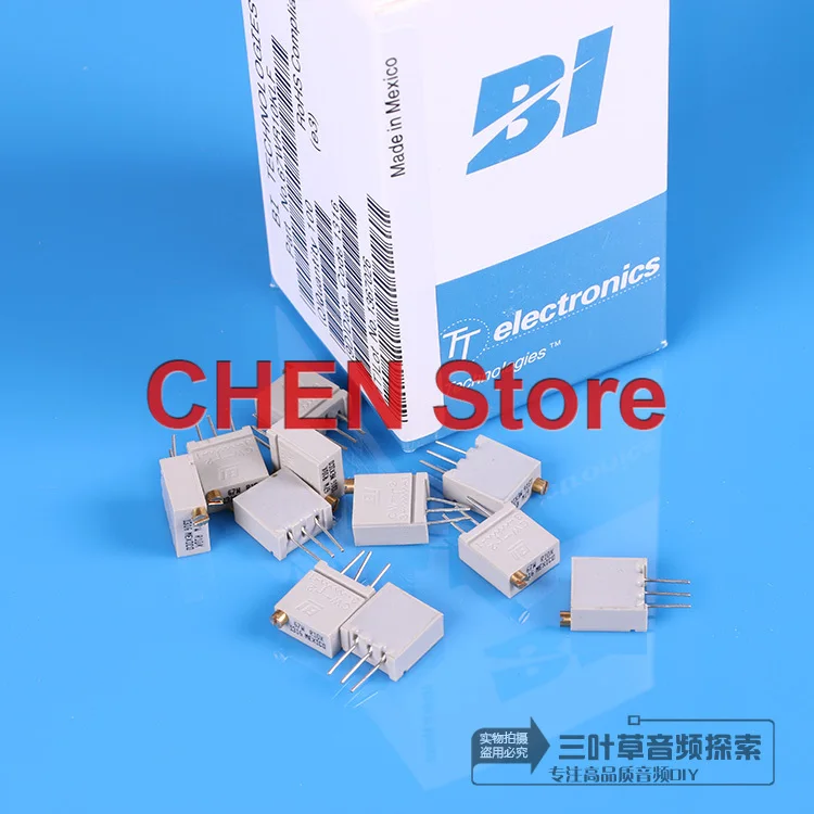 10pcs/lot Free Shipping BI 67WR 100R 200R 500R 1K 2K 5K 10K 50K 100K 10R 20R 1M 2M precision trimming multi-turn potentiometer