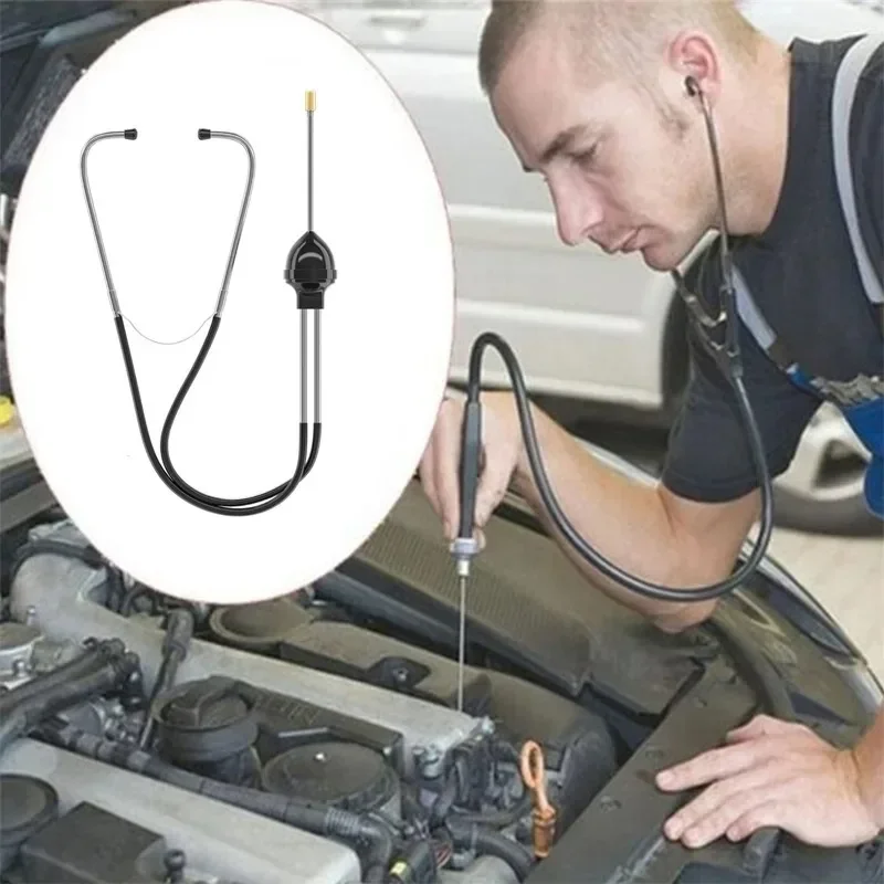 Auto Cylinder Stethoscope Cylinder Engine Block Diagnostic Auto Abnormal Sound Diagnostic Automotive Hearing for Car Repair Tool