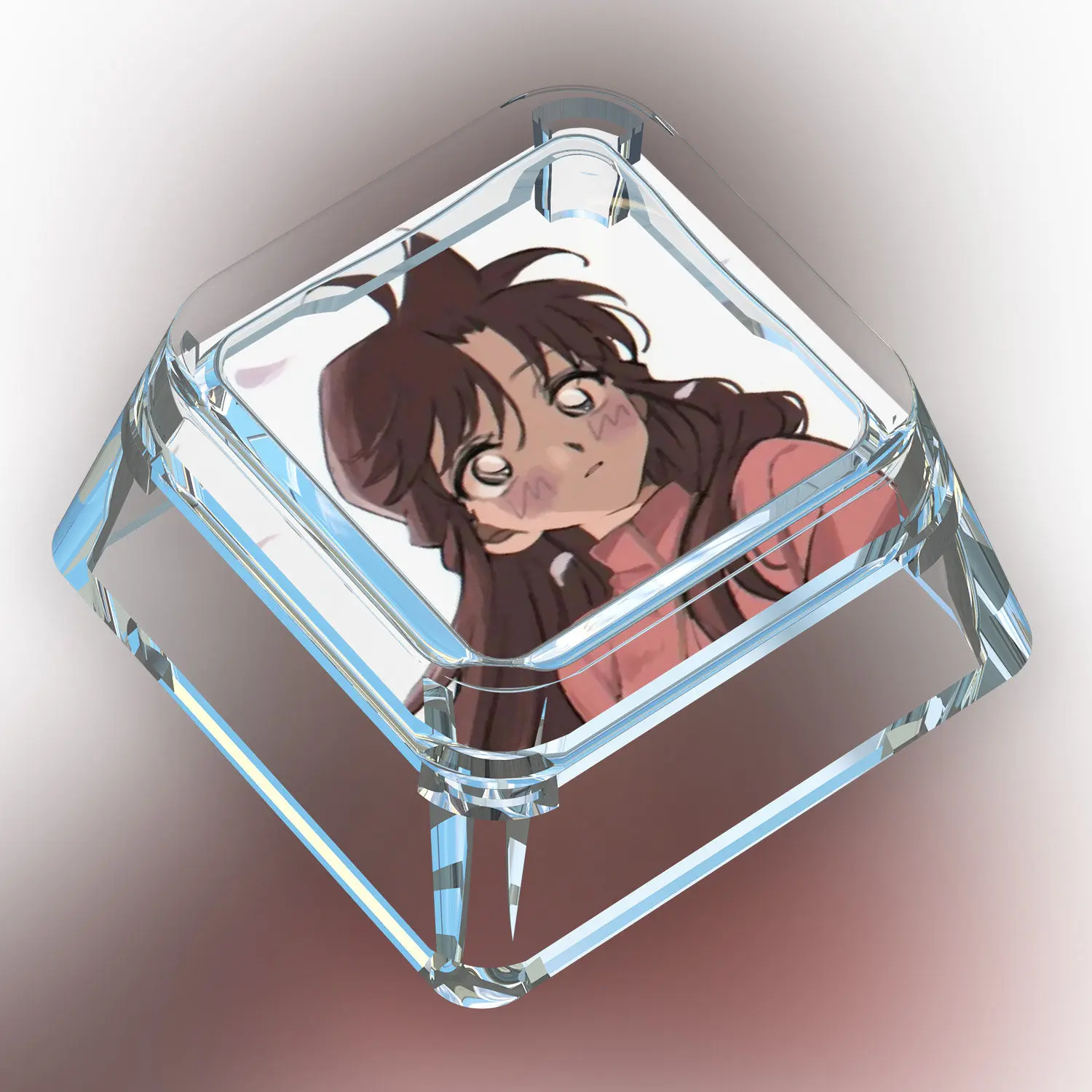 Diy Self Made Goddess Story Mouri Ran Mechanical Keyboard Keys Cross-Axis Mechanical Keyboard Pc Personalized Keycaps Gift Toy