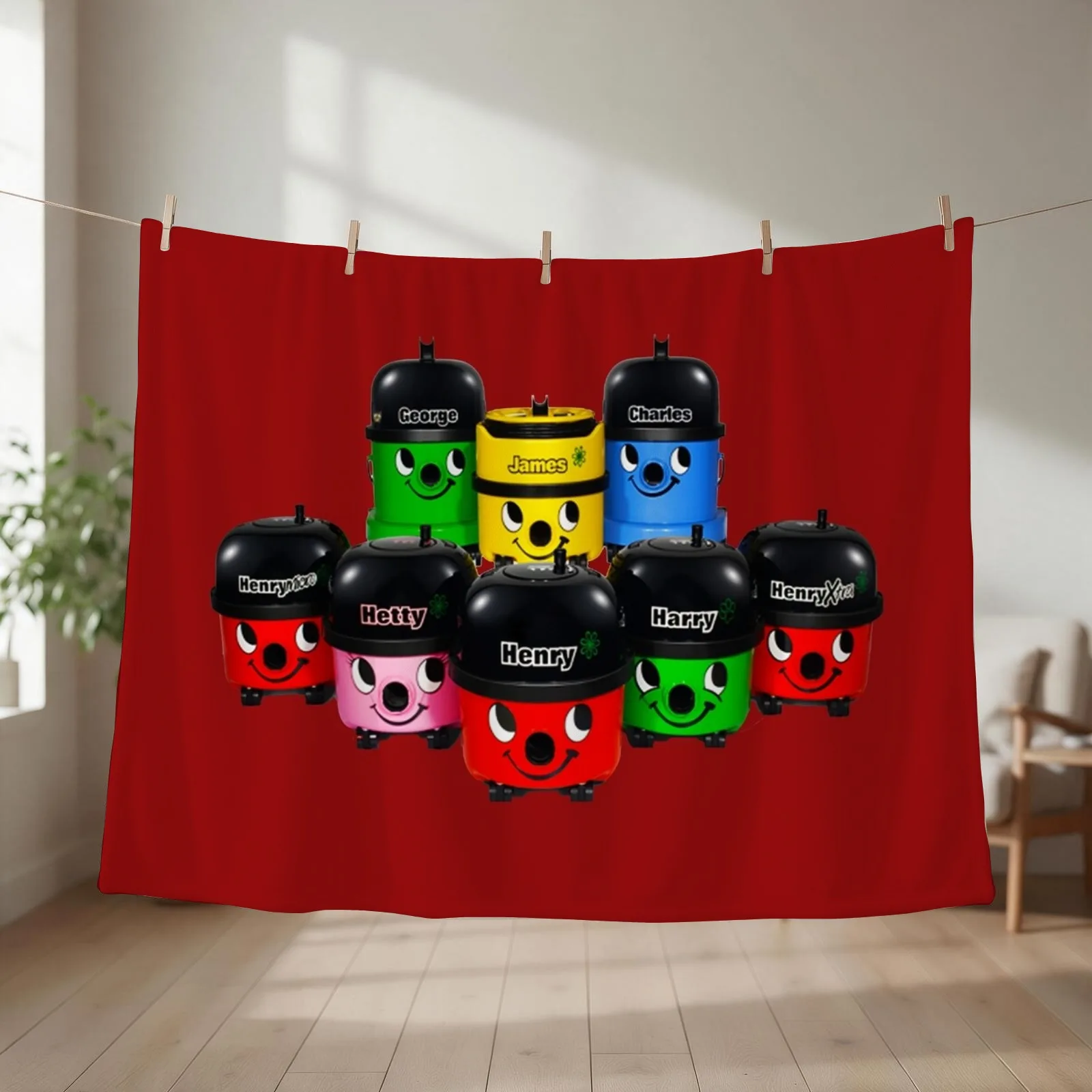Henry Hoover and Friends Throw Blanket Designers Soft Plaid Polar Blankets Sofas Of Decoration Blankets