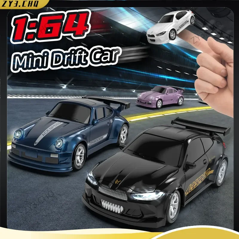 2026 Nieuwe 1/64 Rc Auto Desktop Afstandsbediening Auto Speelgoed Stunt Afstandsbediening Drift Auto Rc Mini Racing 2.4g Simulatie Speelgoed Model Gift