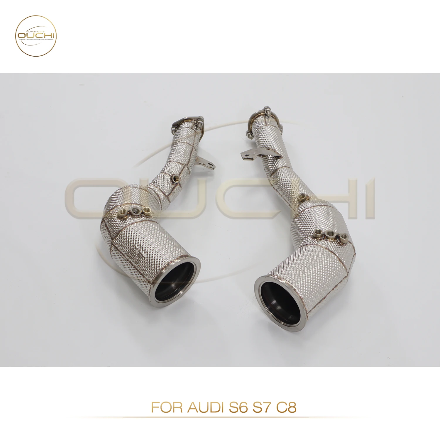 

Fast Shipping in 24 hours Downpipe for Audi S6 S7 C8 OUCHI With OPF Stainless Steel Exhaust System With Heat Shield With Cat