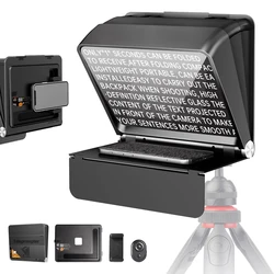 LENSGO Teleprompter fold Portable for Smartphone 7.9 inch Tablet iPad Prompter Reader prompteur for phone DSLR camera Video