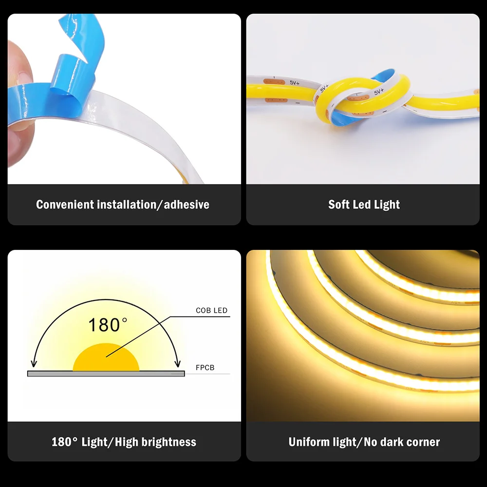 5V USB swicth ledes Tengericső ligh csík Alkalmazkodó m Dióda Célszalag DC5V Elsőfokú beltéri Világítás Lámpa szoba DIY Távolbelátás backlight fali dekor 9 színek