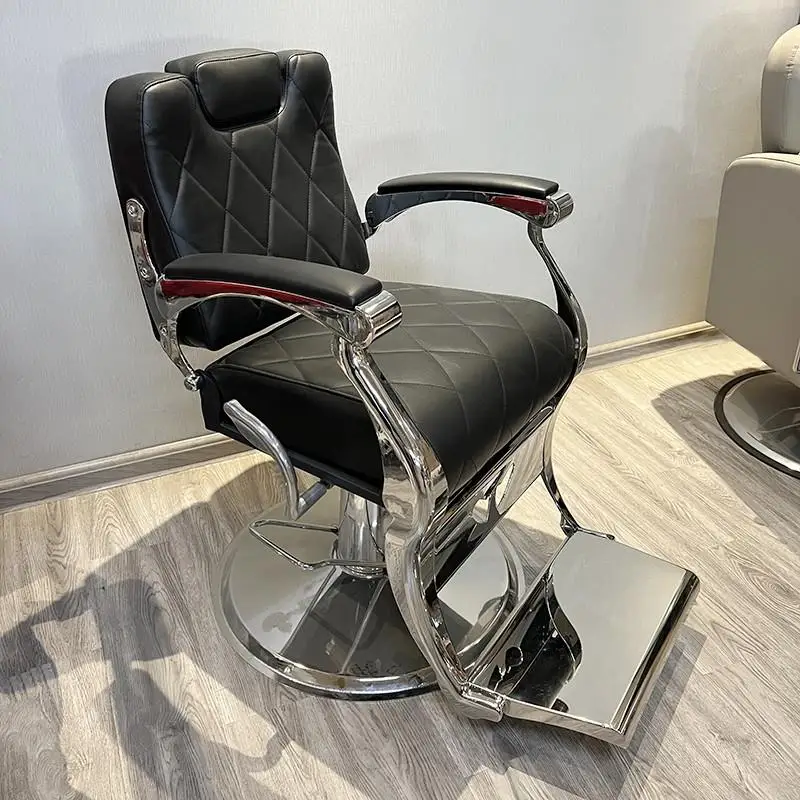 Nail Reclining Barber Chairs Ergonomic Professional Aesthetic Stylist Comfortable Barber Chairs Metal Silla Barberia Furniture