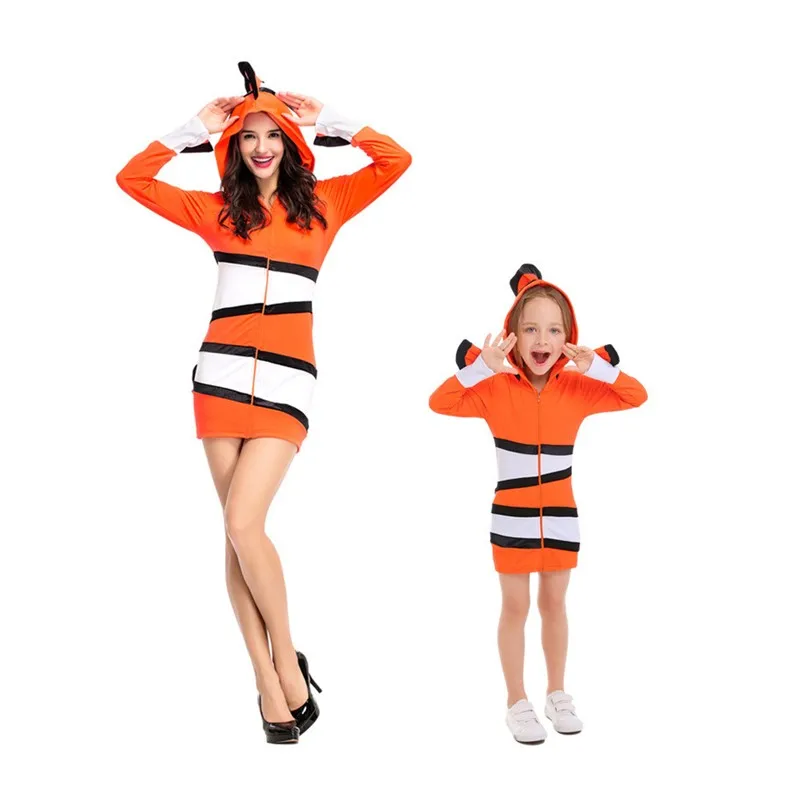 

Halloween Ocean Theme Party Clothes Children's Performance Small Clown Fish Animal Costume for Kindergarten Six One