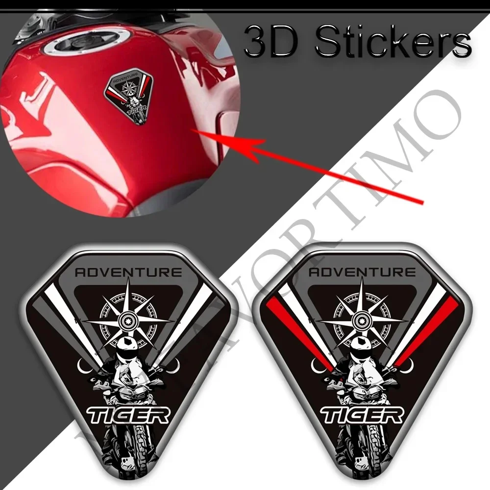 3D Stickers Decals Windshield Windscreen Screen Wind Deflector Tank Pad Grips For Triumph TIGER 660 800 850 900 1050 1200