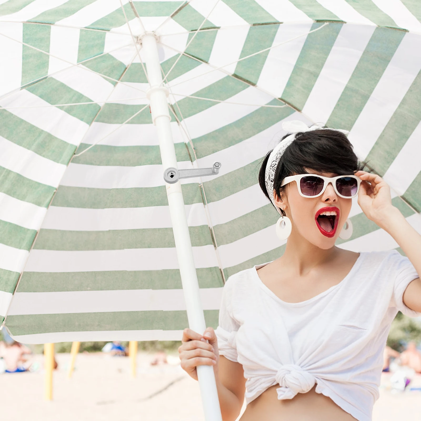 

Outdoor Parasol Umbrella Hand Crank for Beach Courtyard Anti-UV Parts Accessory Plastic Handle