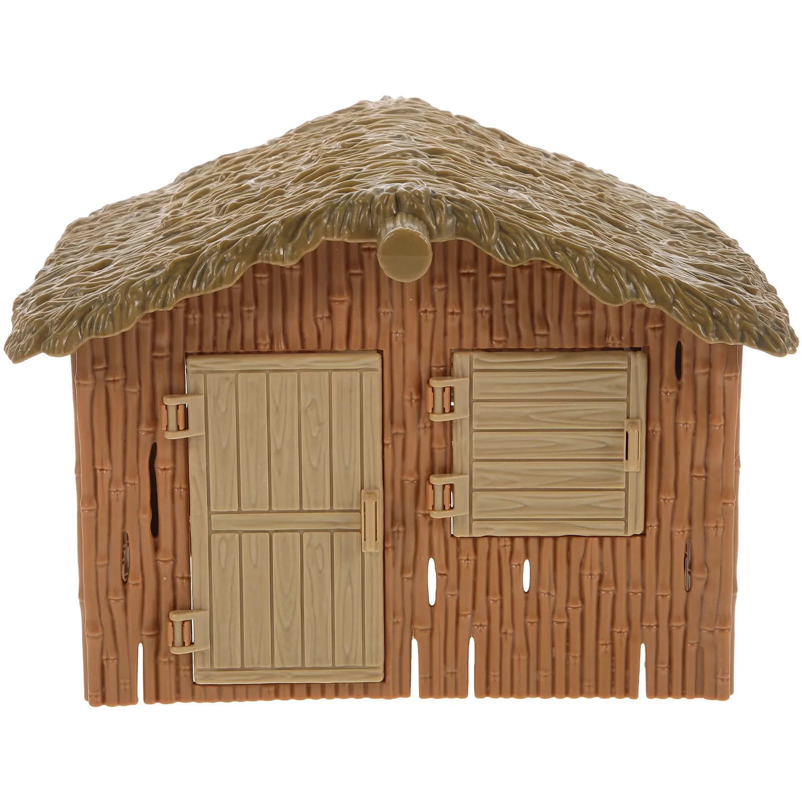 Plastic Farm House Small Cottage Landscape Prop Miniature Garden Decor Micro Landscape Small House Ornament Cottage Model