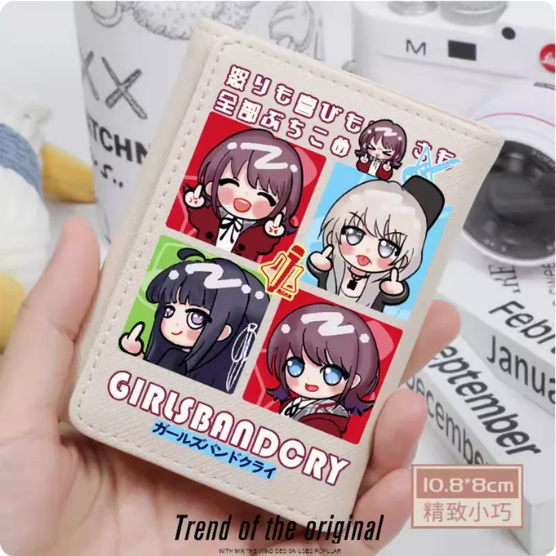 

Anime Girls Band Cry Fashion Wallet PU Purse Card Coin Hasp Money Bag Cosplay Gift B1594