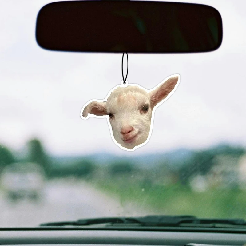 Car Air Freshener Hanging Paper Provides Long Lasting Scent for Auto or Home Cute Sheep Car Accessories Interior