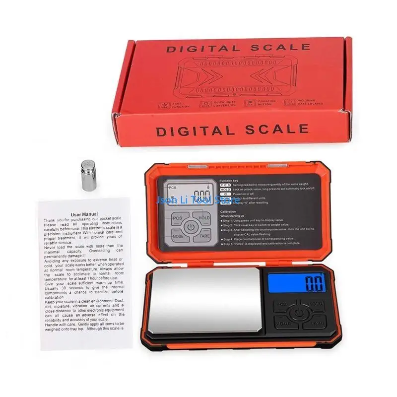 

Y08D Electronic for Smart Scale with 7 Units Tare Calibration Weight for Jewelry