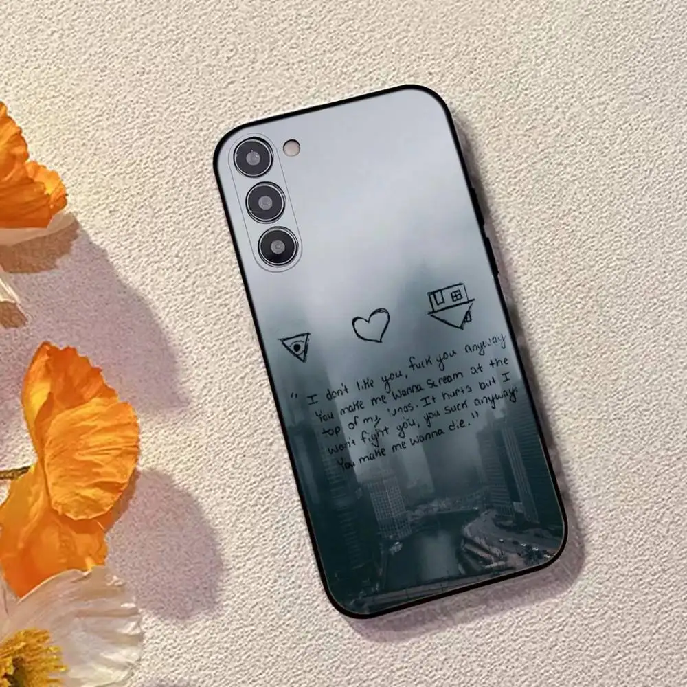 T-The-Neighbourhood Singer Phone Case For Samsung Galaxy A73,A72,A71,A70,A53,A52,A51,Soft Silicone Black Cover