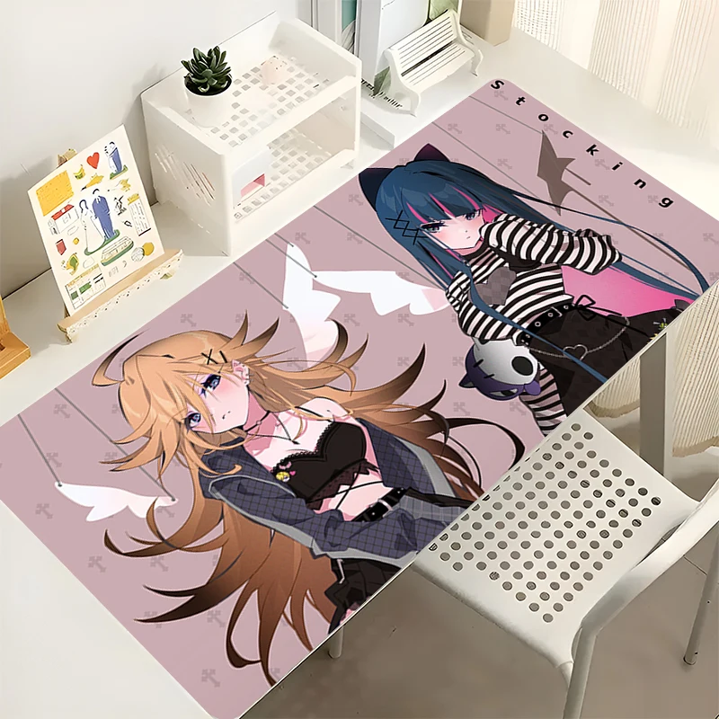 

Kawaii Mouse Pad Anime Cute Girl Gamer Computer Desk Mat Panty Stocking with Garterbelt Keyboard Pad Gaming Accessories Mousepad
