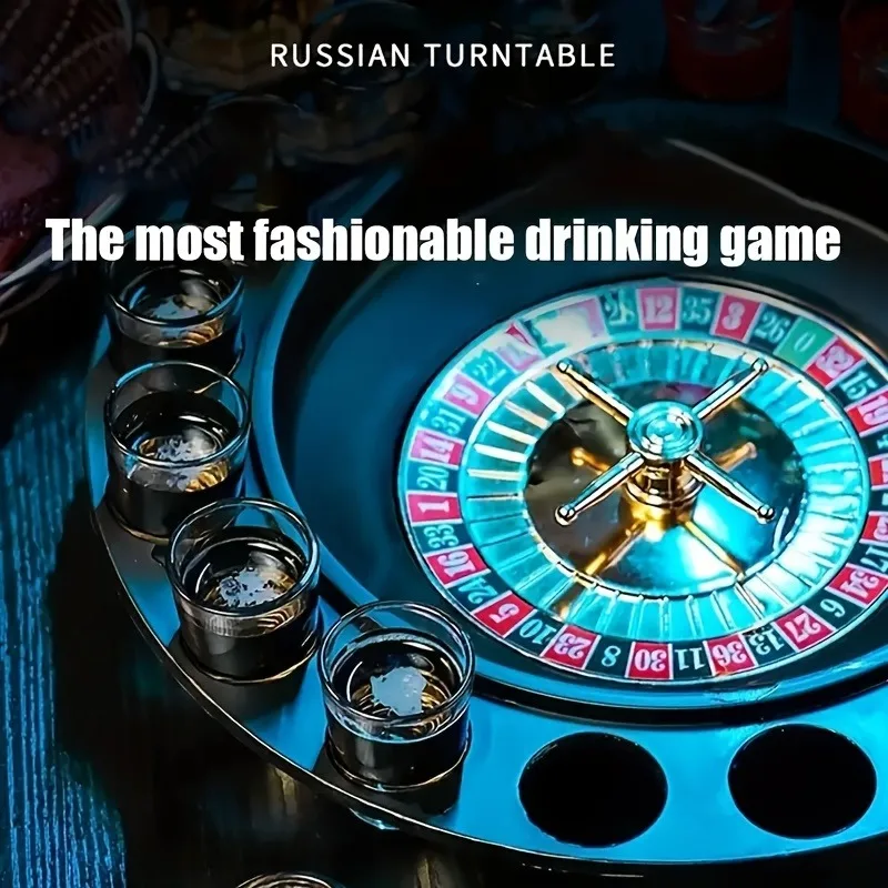 Drinking roulette game Ktv party game wine glass table game