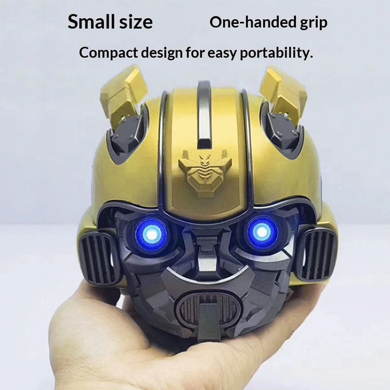 New Anime Character Steel Becomes King Kong Bumblebee Cartoon Bluetooth Speaker Gift Creative Handmade view 3