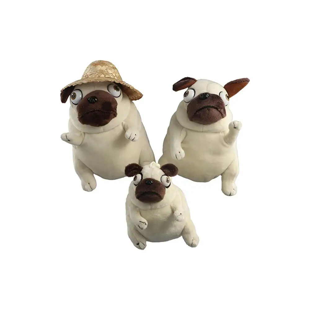 Room Decoration Soft Toy Accompany Toy Sitting Pug Dogs Pug Dog Plush Doll Stuffed Toy Elf Fat Pug Plush Toys Pug Dog Plush Toy