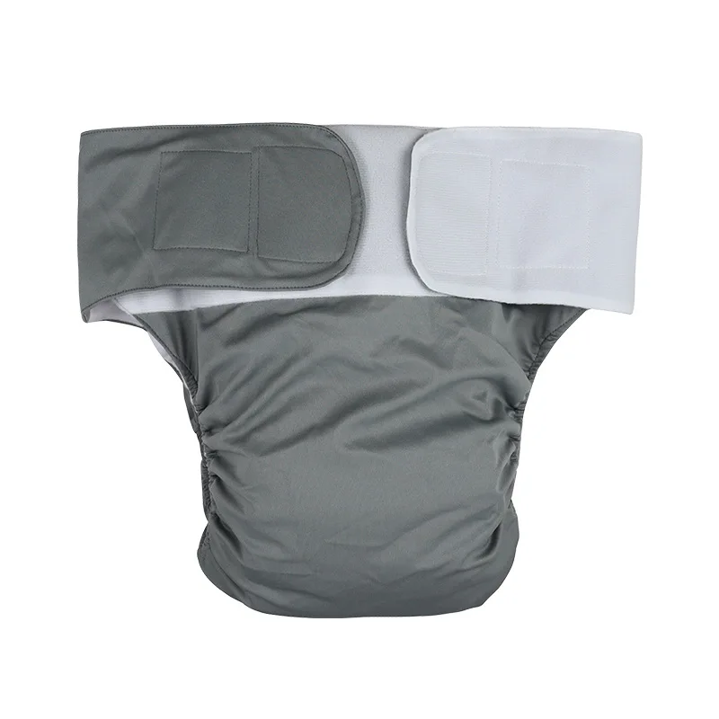 Reusable Adult Cloth Diaper Waterproof Adjustable Hook Loop Incontinence Underwear Breathable Washable Protective Pant Elderly