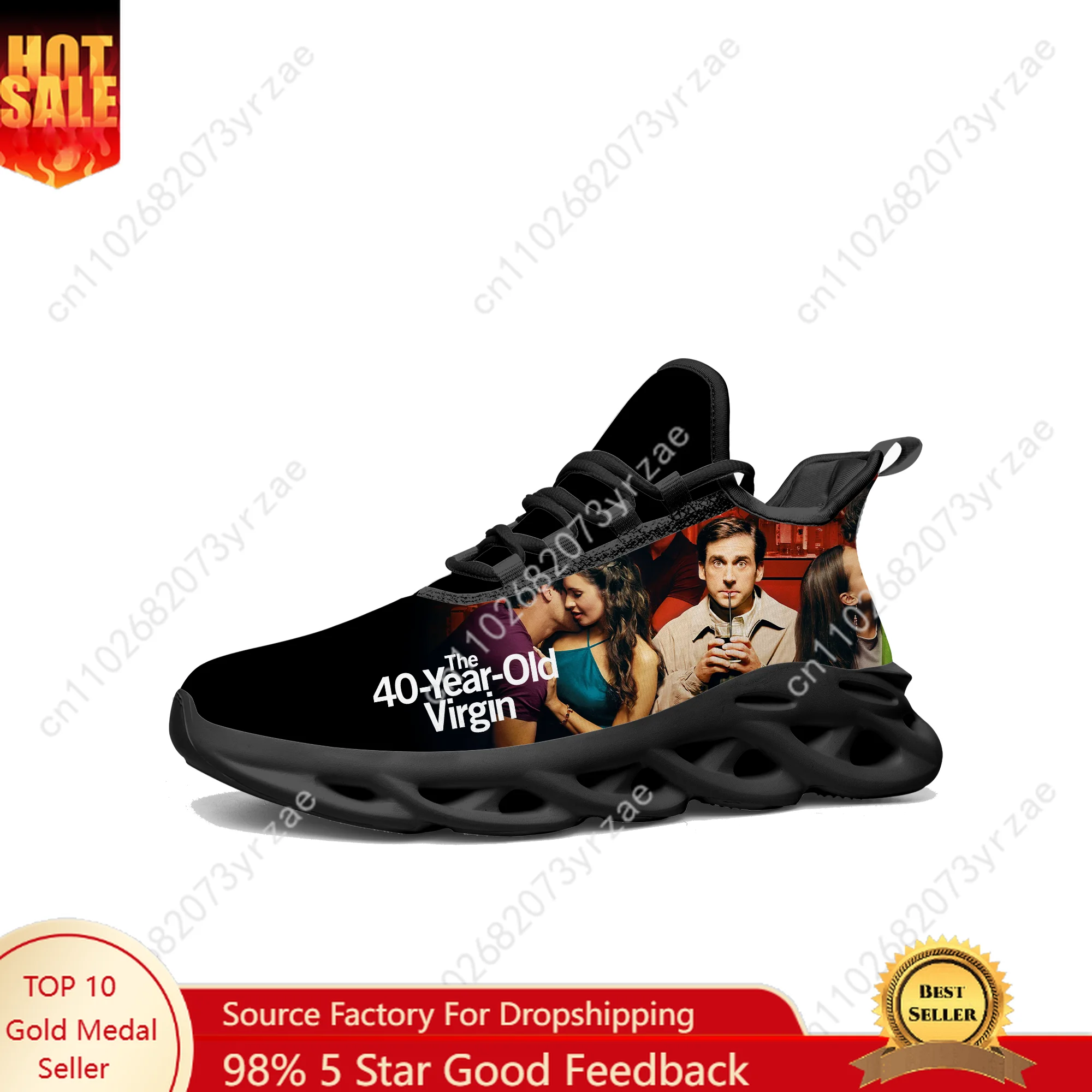 

The 40 Year Old Virgin Lace Mesh Shoes Flat Sneaker Mens Womens Sports Shoe High Quality Fashion Sports Sneakers Custom Footwe