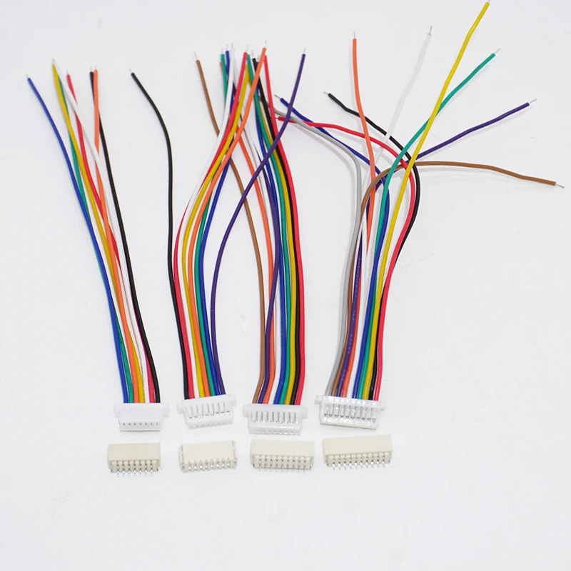 5 sztuk SH 1.0 złącze kabla drutu DIY SH1.0 JST 2/3/4/5/6/7/8/9/10 Pin linia elektroniczna pojedyncze podłącz wtyczka terminalowa 28AWG 10cm