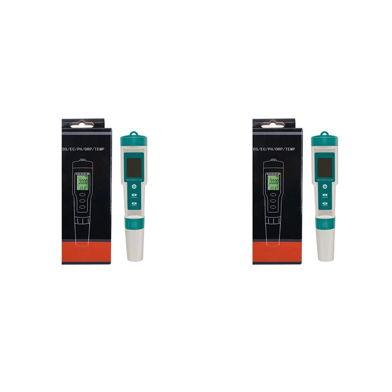 GTBL 2X 7 في 1 PH/TDS/EC/ORP/الملوحة/S.G/مقياس الحرارة C-600 جهاز اختبار جودة المياه لمياه الشرب وأحواض السمك مقياس درجة الحموضة