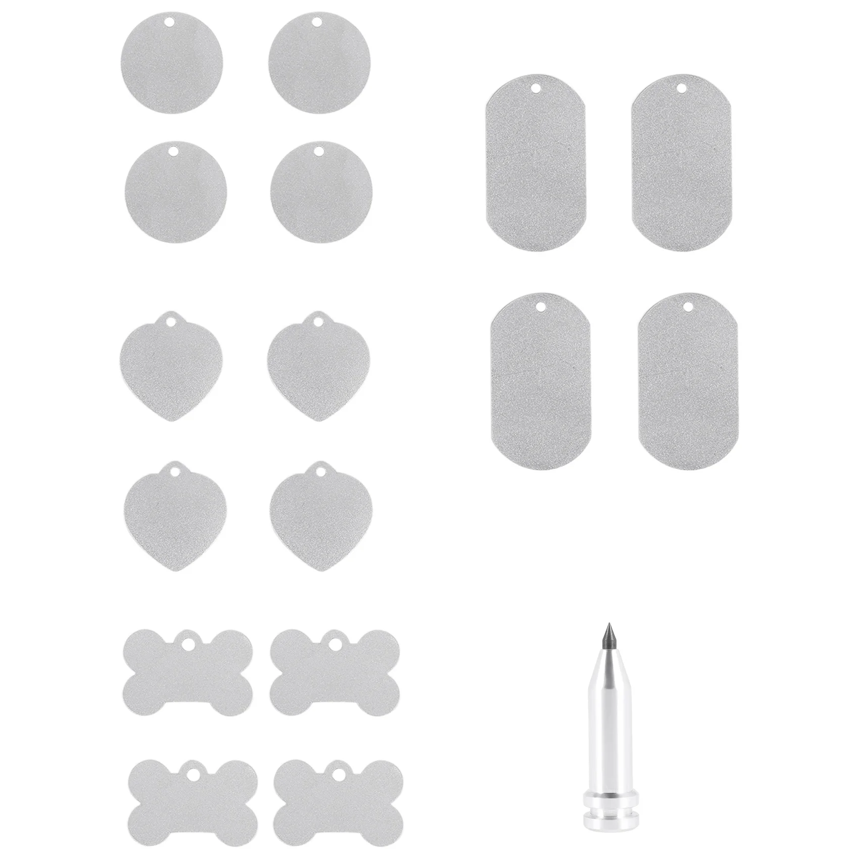 Końcówka do grawerowania, narzędzie do wytrawiania/grawerowania z 16 sztuką metalu półprodukty do tłoczenia precyzyjna końcówka do grawerowania narzędzie do majsterkowania kompatybilna
