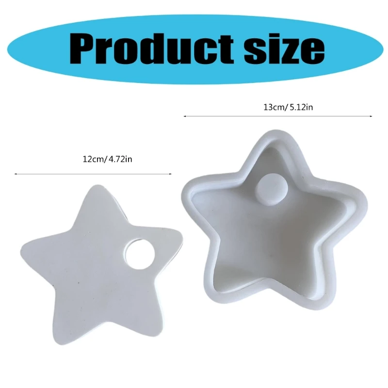 Moldes silicona estrella varios tamaños para decoración del hogar y elaboración regalos