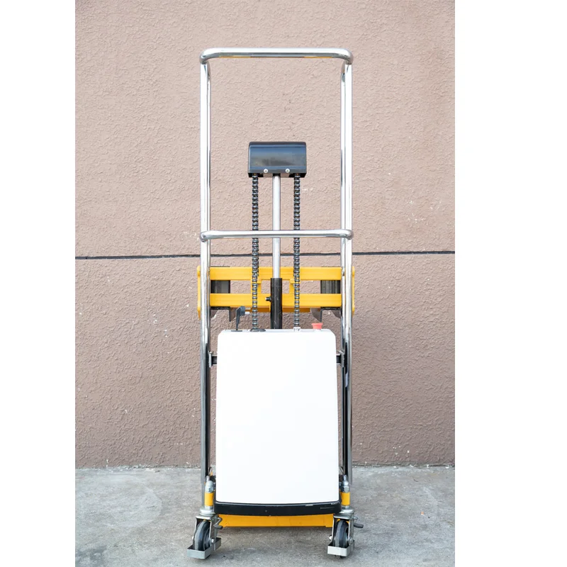 

1.7 meters light electric forklift type platform stacker outdoor pallet truck